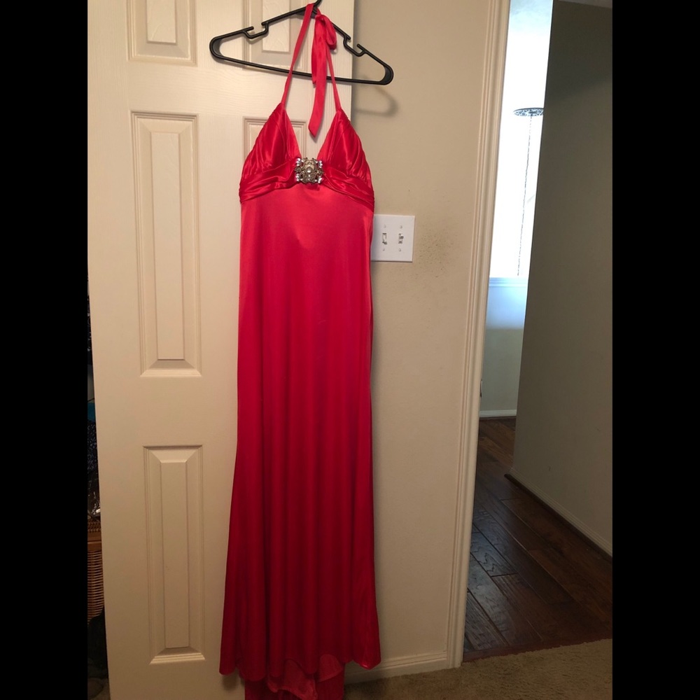 WORN ONCE cache red prom dress!!